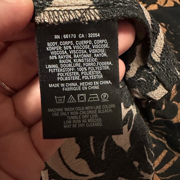 Anthropologie Maeve Mirabilis Batwing Kimono Sleeve Knee Length Dress Brown Sz 2 - Picture 7 of 9